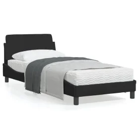 Bettrahmen mit schwarzem Samtkopfteil 90x200 cm von , Betten und Lattenroste - Ref: Foro24-373114, Preis: 108,72 €, Rabatt: %