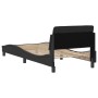 Estructura de cama con cabecero de terciopelo negro 90x200 cm de , Camas y somieres - Ref: Foro24-373114, Precio: 135,64 €, D...