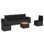 Set de comedor de jardín 7 pzas y cojines ratán sintético negro de , Conjuntos de jardín - Ref: Foro24-3225390, Precio: 452,6...