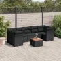 8-piece garden sofa set and black synthetic rattan cushions by , Garden sets - Ref: Foro24-3223507, Price: 523,24 €, Discount: %
