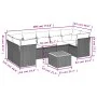 8-piece garden sofa set and black synthetic rattan cushions by , Garden sets - Ref: Foro24-3223507, Price: 523,24 €, Discount: %