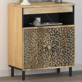 Armario auxiliar madera maciza de mango 60x33x75 cm de , Aparadores - Ref: Foro24-358237, Precio: 144,40 €, Descuento: %