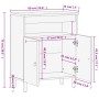 Armario auxiliar madera maciza de mango 60x33x75 cm de , Aparadores - Ref: Foro24-358237, Precio: 153,86 €, Descuento: %