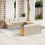 Juego de sofás jardín con cojines beige 10 pzas ratán sintético de , Conjuntos de jardín - Ref: Foro24-3260497, Precio: 669,0...