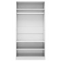 Armario de madera contrachapada blanco brillante 100x50x200 cm de vidaXL, Armarios roperos - Ref: Foro24-800231, Precio: 218,...