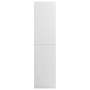 Armario de madera contrachapada blanco brillante 100x50x200 cm de vidaXL, Armarios roperos - Ref: Foro24-800231, Precio: 218,...