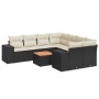 Set de sofás de jardín 8 piezas y cojines ratán sintético negro de , Conjuntos de jardín - Ref: Foro24-3257701, Precio: 558,9...