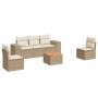 Juego de sofás jardín con cojines 6 pzas ratán sintético beige de , Conjuntos de jardín - Ref: Foro24-3257717, Precio: 400,49...