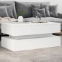 Mesa de centro con luces LED blanco 90x50x40 cm de , Mesas de centro - Ref: Foro24-839861, Precio: 87,89 €, Descuento: %