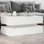 Mesa de centro con luces LED blanco 90x50x40 cm de , Mesas de centro - Ref: Foro24-839861, Precio: 96,58 €, Descuento: %