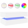Mesa de centro con luces LED blanco 90x50x40 cm de , Mesas de centro - Ref: Foro24-839861, Precio: 87,89 €, Descuento: %