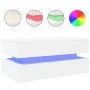 Mesa de centro con luces LED blanco 90x50x40 cm de , Mesas de centro - Ref: Foro24-839861, Precio: 96,58 €, Descuento: %