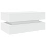 Mesa de centro con luces LED blanco 90x50x40 cm de , Mesas de centro - Ref: Foro24-839861, Precio: 87,89 €, Descuento: %