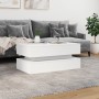 Mesa de centro con luces LED blanco 90x50x40 cm de , Mesas de centro - Ref: Foro24-839861, Precio: 87,89 €, Descuento: %