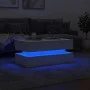 Mesa de centro con luces LED blanco 90x50x40 cm de , Mesas de centro - Ref: Foro24-839861, Precio: 96,58 €, Descuento: %