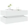 Mesa de centro con luces LED blanco 90x50x40 cm de , Mesas de centro - Ref: Foro24-839861, Precio: 96,58 €, Descuento: %