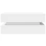 Mesa de centro con luces LED blanco 90x50x40 cm de , Mesas de centro - Ref: Foro24-839861, Precio: 96,58 €, Descuento: %