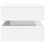 Mesa de centro con luces LED blanco 90x50x40 cm de , Mesas de centro - Ref: Foro24-839861, Precio: 87,89 €, Descuento: %