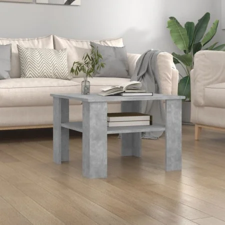Concrete gray plywood coffee table 60x60x42 cm by vidaXL, Coffee table - Ref: Foro24-800211, Price: 41,97 €, Discount: %