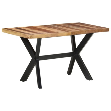 Mesa de comedor de madera acacia acabado miel 140x70x75 cm en Mesas de comedor | Comprar online en Foru.es