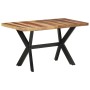 Mesa de comedor de madera acacia acabado miel 140x70x75 cm en Mesas de comedor | Comprar online en Foru.es