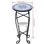 Mesa auxiliar para plantas mosaico azul y blanco de , Soportes para macetas - Ref: Foro24-41128, Precio: 42,10 €, Descuento: %