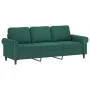 Dark green velvet 2-piece sofa set with cushions by , Sofas - Ref: Foro24-3202252, Price: 566,72 €, Discount: %