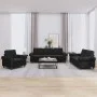 3-teilige Sofagarnitur aus schwarzem Samt mit Kissen von , Sofas - Ref: Foro24-3202175, Preis: 724,64 €, Rabatt: %