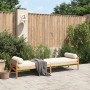 Banco de jardín con cojín ratán sintético acacia beige de , Bancos de jardín - Ref: Foro24-366301, Precio: 224,32 €, Descuent...