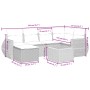 Set sofás de jardín 7 piezas y cojines ratán sintético beige de , Conjuntos de jardín - Ref: Foro24-3257438, Precio: 464,08 €...