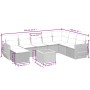 Set de sofás de jardín 9 pzas con cojines ratán sintético beige de , Conjuntos de jardín - Ref: Foro24-3257473, Precio: 563,6...