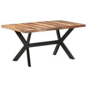 Mesa de comedor de madera acacia acabado miel 160x80x75 cm en Mesas de comedor | Comprar online en Foru.es