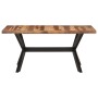 Mesa de comedor de madera acacia acabado miel 160x80x75 cm en Mesas de comedor | Comprar online en Foru.es