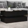 Coffee table with LED lights black 90x50x40 cm by , Coffee table - Ref: Foro24-839862, Price: 97,25 €, Discount: %