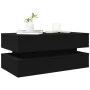 Coffee table with LED lights black 90x50x40 cm by , Coffee table - Ref: Foro24-839862, Price: 97,25 €, Discount: %