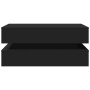Mesa de centro con luces LED negro 90x50x40 cm de , Mesas de centro - Ref: Foro24-839862, Precio: 89,47 €, Descuento: %