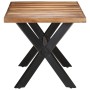 Mesa de comedor de madera acacia acabado miel 160x80x75 cm en Mesas de comedor | Comprar online en Foru.es