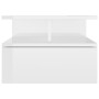 Mesita de noche flotante madera blanco brillo 40x31x27 cm de vidaXL, Mesitas de noche - Ref: Foro24-800417, Precio: 37,56 €, ...