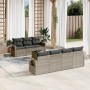 Set de sofás de jardín 8 pzas y cojines ratán sintético gris de , Conjuntos de jardín - Ref: Foro24-3252267, Precio: 518,74 €...
