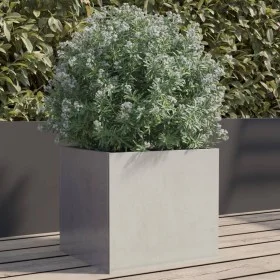 Jardinera de acero inoxidable plateado 32x30x29 cm de , Maceteros y jardineras - Ref: Foro24-841543, Precio: 34,96 €, Descuen...