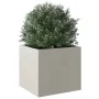 Jardinera de acero inoxidable plateado 32x30x29 cm de , Maceteros y jardineras - Ref: Foro24-841543, Precio: 34,96 €, Descuen...