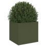 Jardinera de acero laminado en frío verde oliva 32x30x29 cm de , Maceteros y jardineras - Ref: Foro24-841541, Precio: 35,59 €...