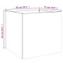 Jardineras 2 unidades acero laminado en frío blanco 49x47x46 cm de , Maceteros y jardineras - Ref: Foro24-841562, Precio: 90,...