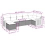 Set sofás de jardín 7 piezas y cojines ratán sintético beige de , Conjuntos de jardín - Ref: Foro24-3260274, Precio: 443,72 €...
