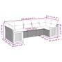 Set de sofás de jardín 7 piezas con cojines ratán PE gris de , Conjuntos de jardín - Ref: Foro24-3260352, Precio: 443,13 €, D...