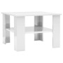 Mesa de centro madera contrachapada blanco brillante 60x60x42cm de vidaXL, Mesas de centro - Ref: Foro24-800213, Precio: 48,1...