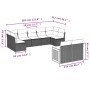 Set de muebles de jardín 9 pzas y cojines ratán sintético gris de , Conjuntos de jardín - Ref: Foro24-3260373, Precio: 568,45...