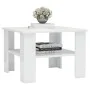 Glossy white plywood coffee table 60x60x42cm by vidaXL, Coffee table - Ref: Foro24-800213, Price: 47,40 €, Discount: %