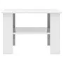 Glossy white plywood coffee table 60x60x42cm by vidaXL, Coffee table - Ref: Foro24-800213, Price: 47,40 €, Discount: %