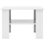 Mesa de centro madera contrachapada blanco brillante 60x60x42cm de vidaXL, Mesas de centro - Ref: Foro24-800213, Precio: 48,1...